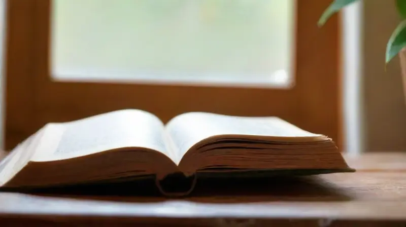 Libro antiguo y café en un ambiente acogedor