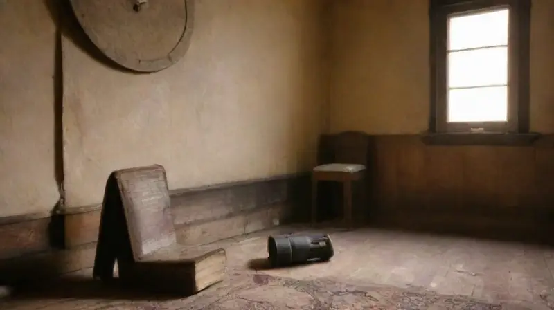 Sala oscura llena de historia y emoción