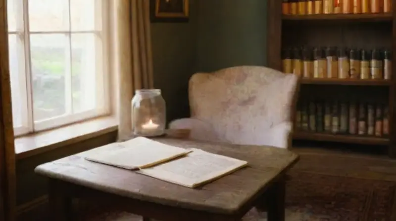 Habitación acogedora llena de misterio y sabiduría