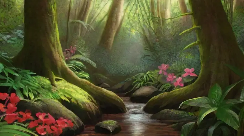 Selva vibrante y rica en biodiversidad