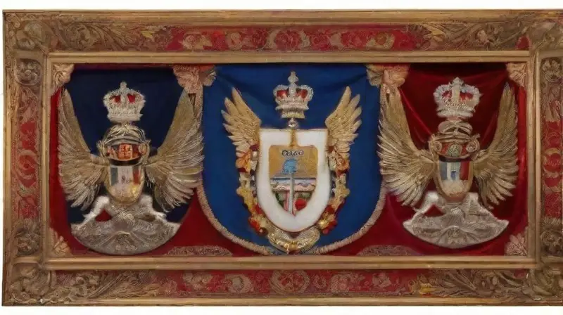Escudo de armas detallado y majestuoso