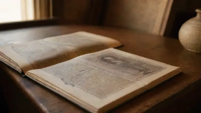 Habitación oscura llena de historia y misterio